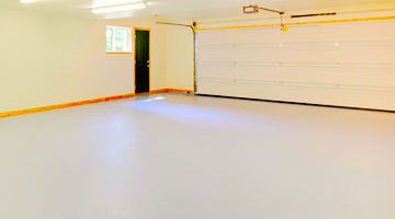 A spacious room with epoxy topcoats