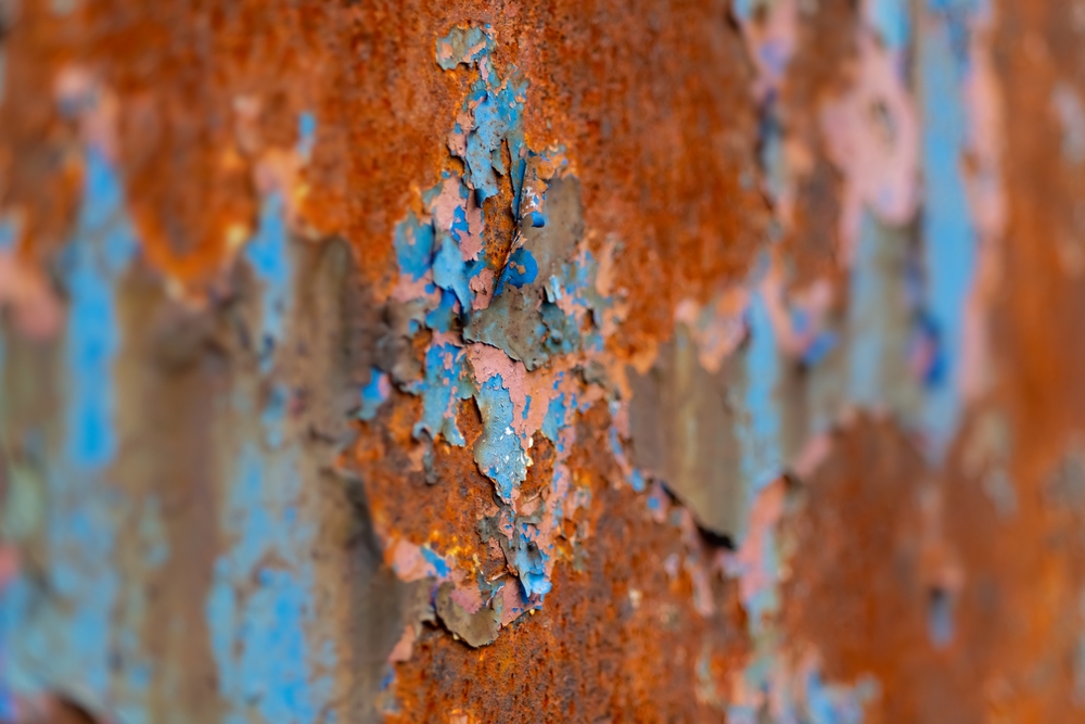 Image of a close up of a rusted metal surface
